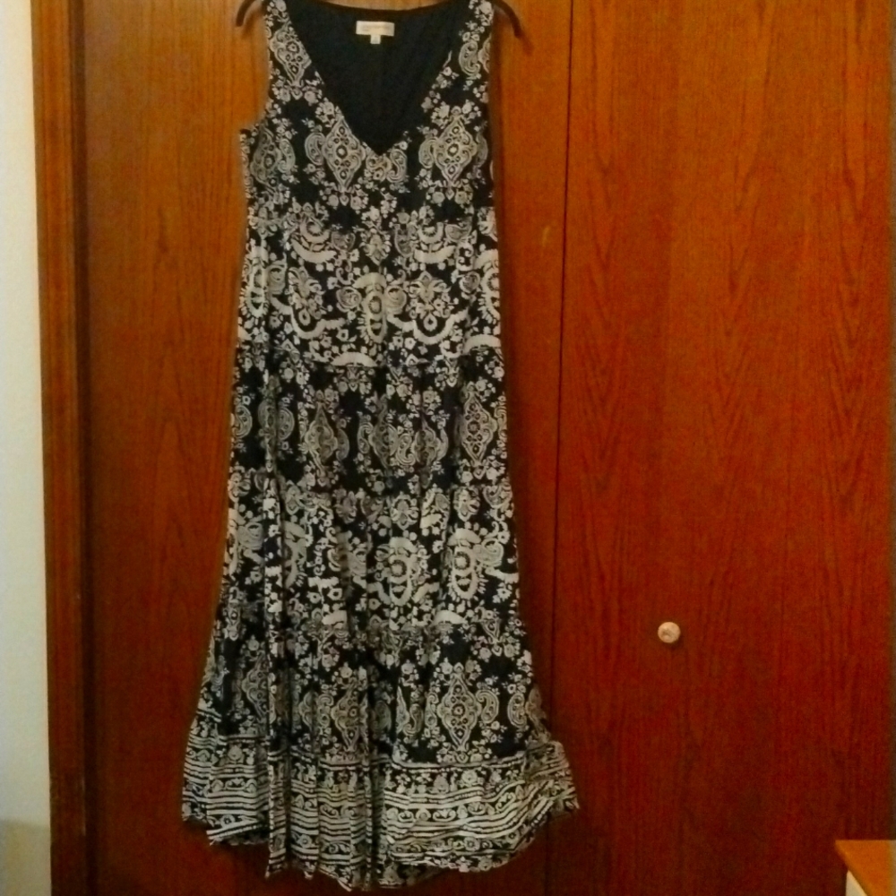 Maxi Dress size 14 (14-16) 100% cotton in good condition